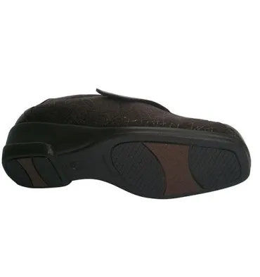 Zapatos empeine elástico con velcro Manuel Almazan en marrón oscuro