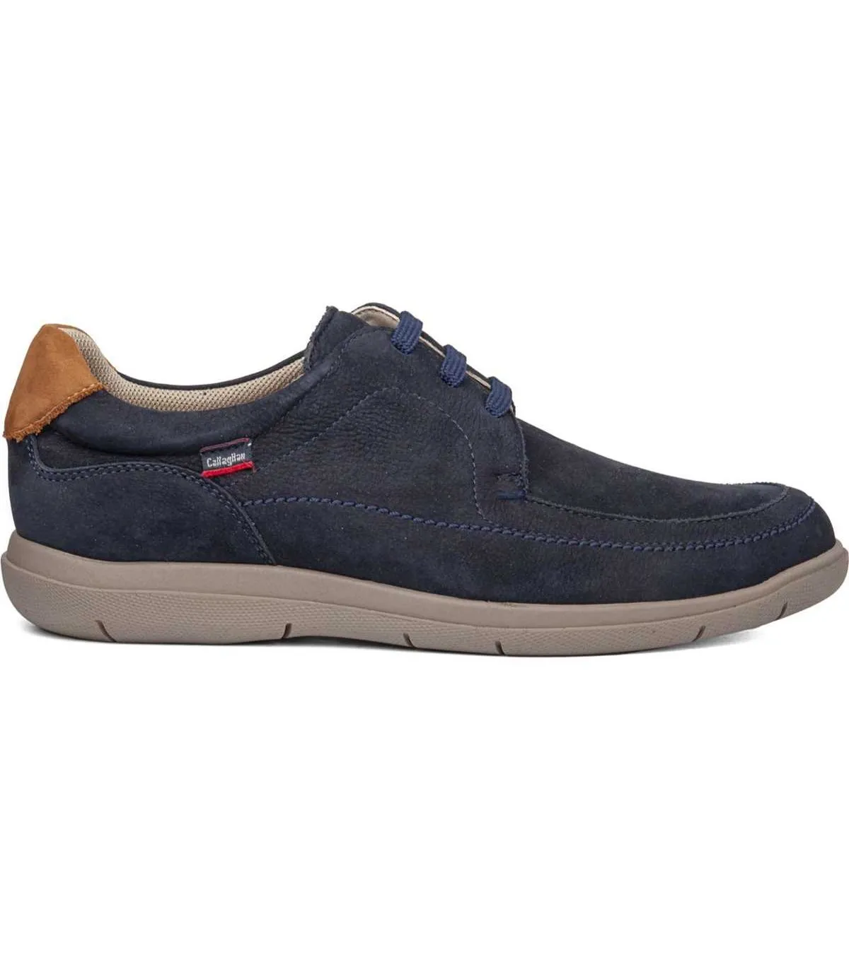 Zapatos en piel marino de caballero