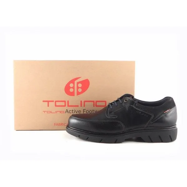 Zapatos negros piel para hombre con cordones Tolino 70330