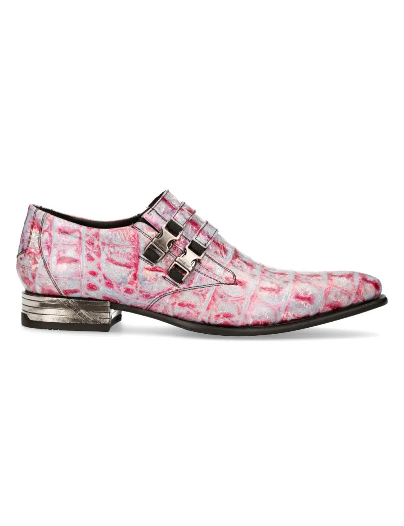 ZAPATOS NEWROCK PARA HOMBRE LILA GUM ACERO TACON
