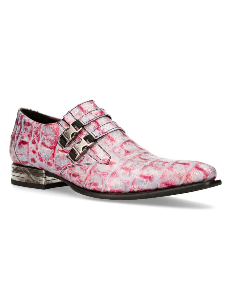 ZAPATOS NEWROCK PARA HOMBRE LILA GUM ACERO TACON