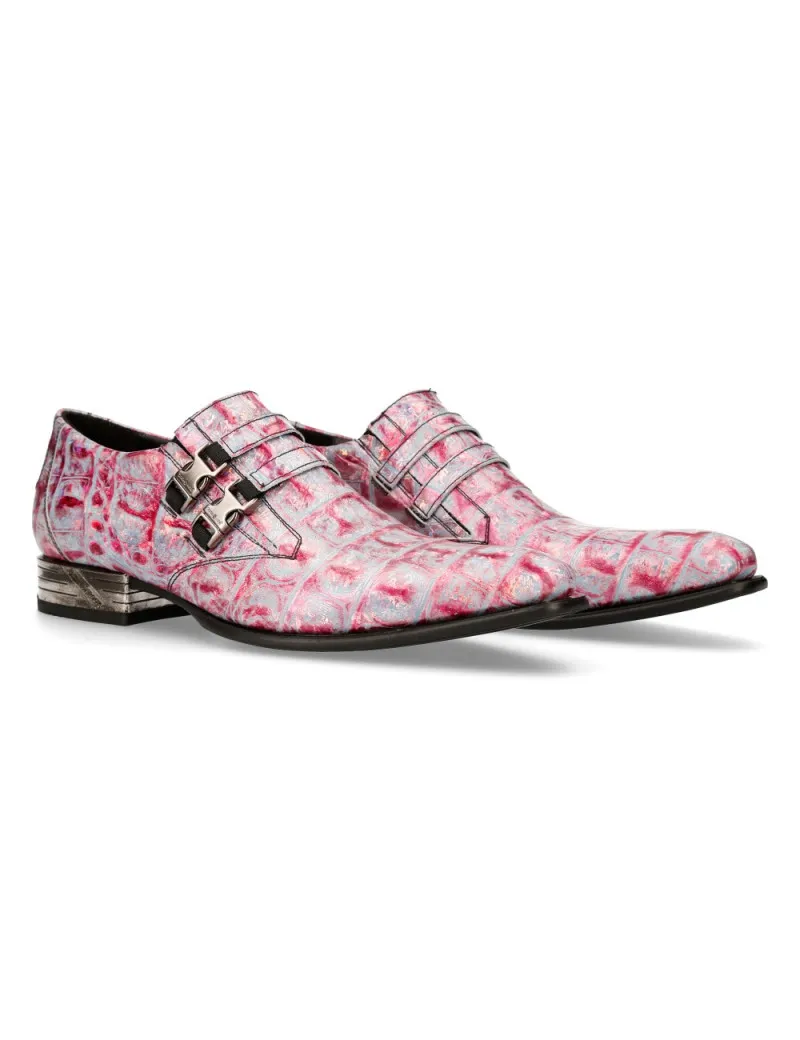 ZAPATOS NEWROCK PARA HOMBRE LILA GUM ACERO TACON