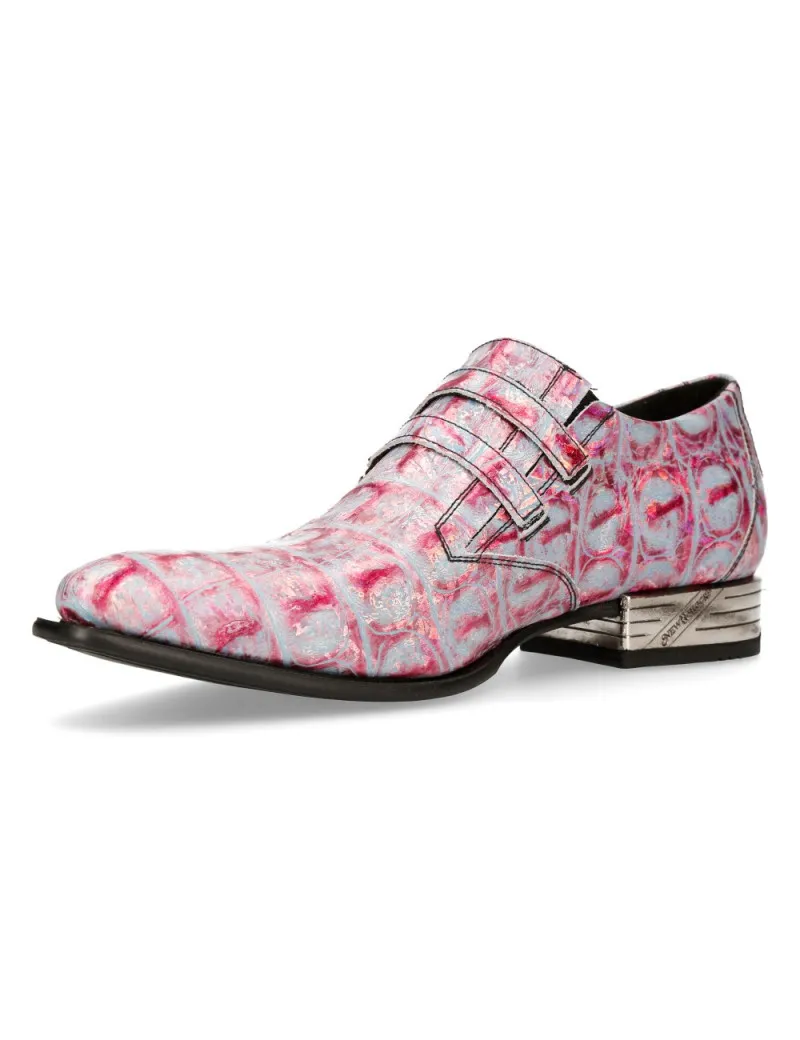 ZAPATOS NEWROCK PARA HOMBRE LILA GUM ACERO TACON