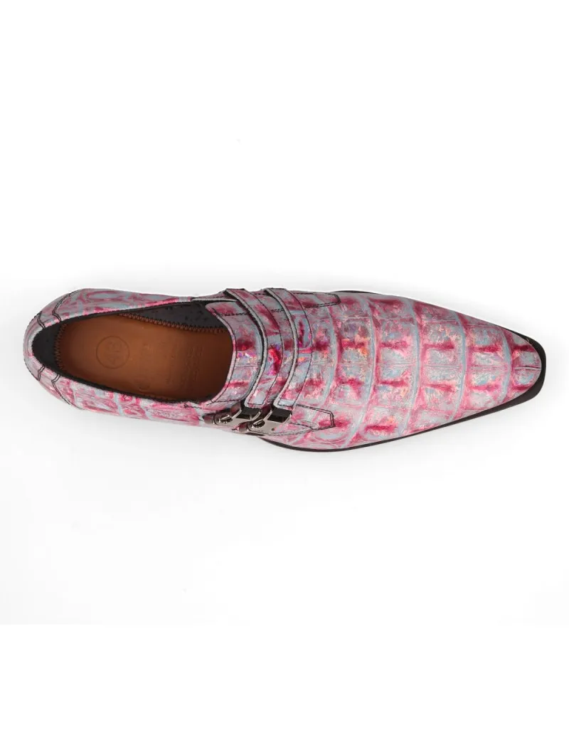 ZAPATOS NEWROCK PARA HOMBRE LILA GUM ACERO TACON
