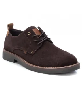Zapatos para hombre en serraje marrón