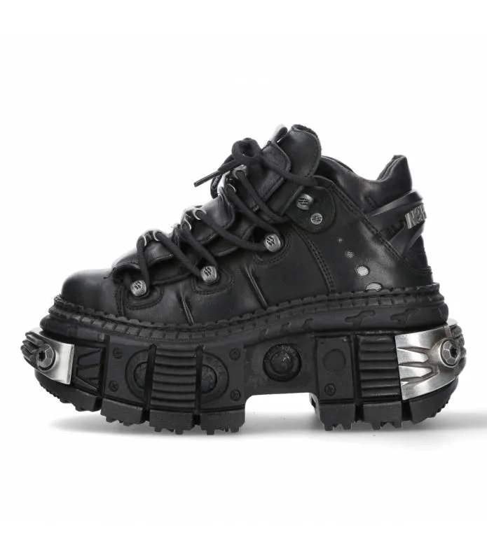 ZAPATOS PIEL ROCK SUELA TANK NEW ROCK ORIGINAL PLATAFORMA WALL106S10